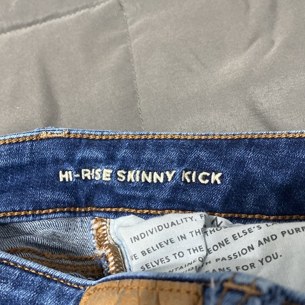 American Eagle 🦅 Skinny Kick jeans. Size 00 Regular - Picture 3 of 7